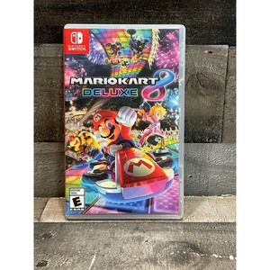 Mario Kart 8 Deluxe Nintendo Switch Physical Game HAC-P-AABPA Original Case